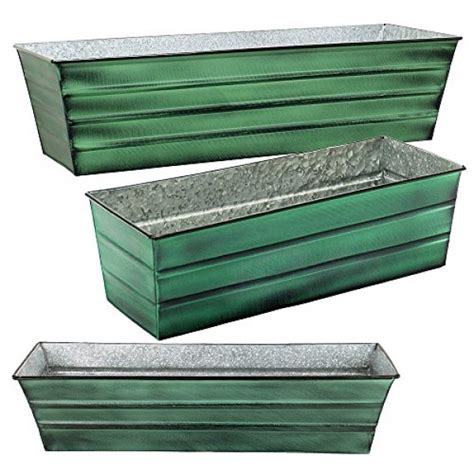 galvanized steel window boxes|Achla Designs C.